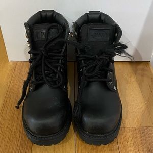 State Street Black Biker Boots